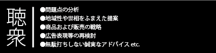 聴衆項目 広告コンサルティング業務