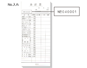 No.入れ加工